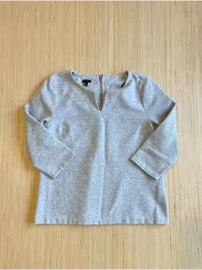 NWOT Textured Zip Back Top